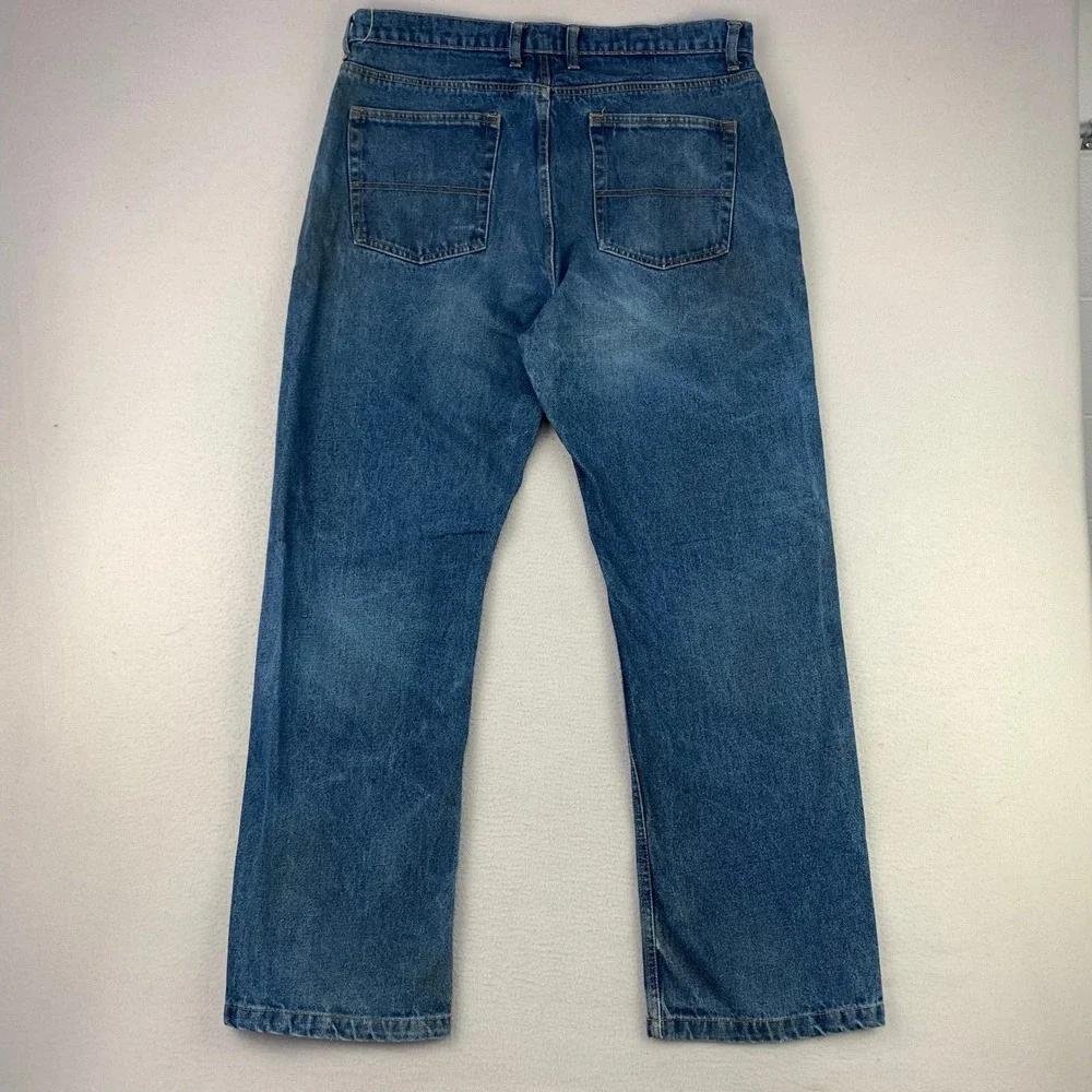 Pintlar Jeans Bootcut Mens 36x32 Blue‎ Faded Retro Rodeo Faded Denim Y2K Coastal